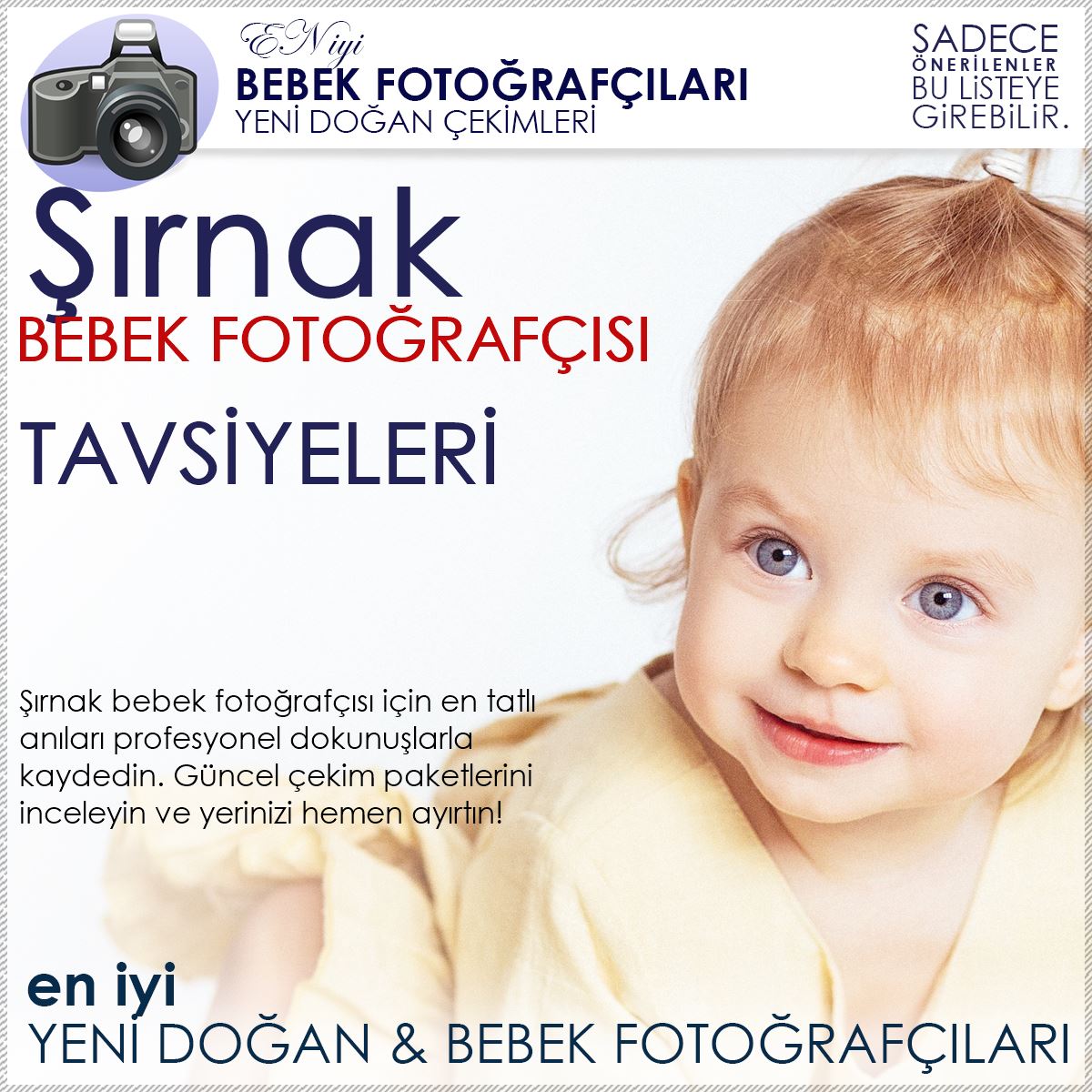 Şırnak Bebek Fotoğrafçısı Tavsiyeleri ve Yeni Doğan Çekimi Fiyatları
